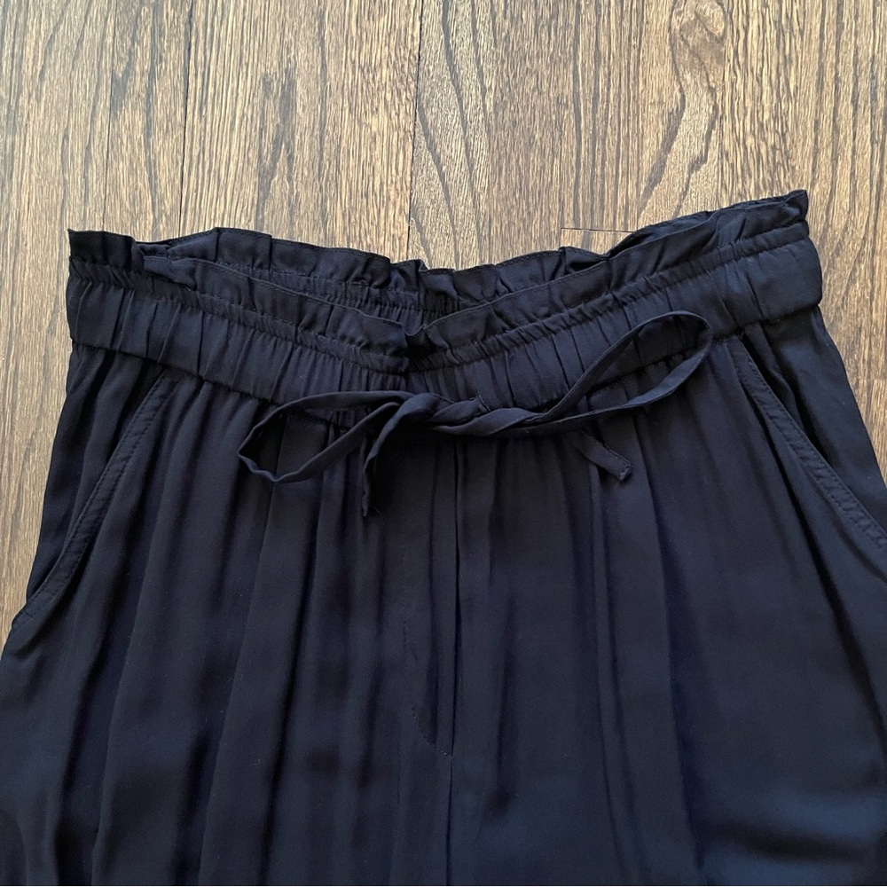 H&M black high rise wide leg pants - Picture 6 of 6